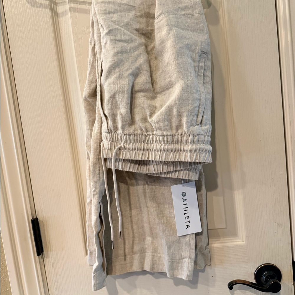 Athleta Beige linen Pants
